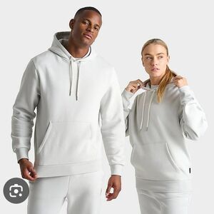 Sonneti Mens Essential Grey Hooded Pullover Sweater with Soft Fleece, Size Xl